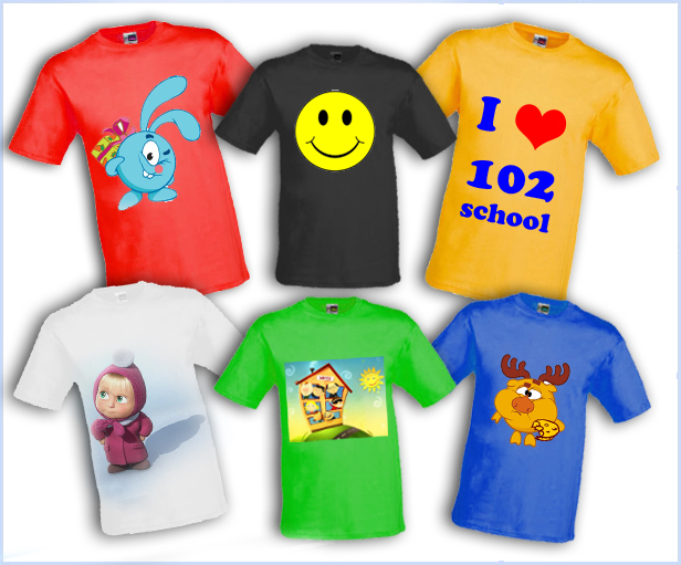 печать на детских футболках